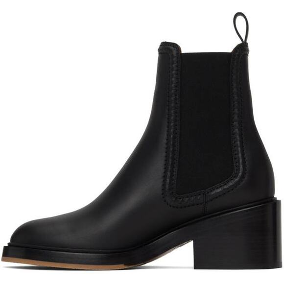 Chloe Mallo Calfskin Ankle Boot in Black 37 - Picture 1 of 4